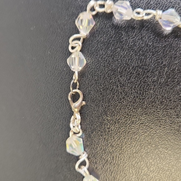 Handcrafted Vintage Style Statement Necklace With Rose Quartz Chips, Re imagined - Picture 6 of 6